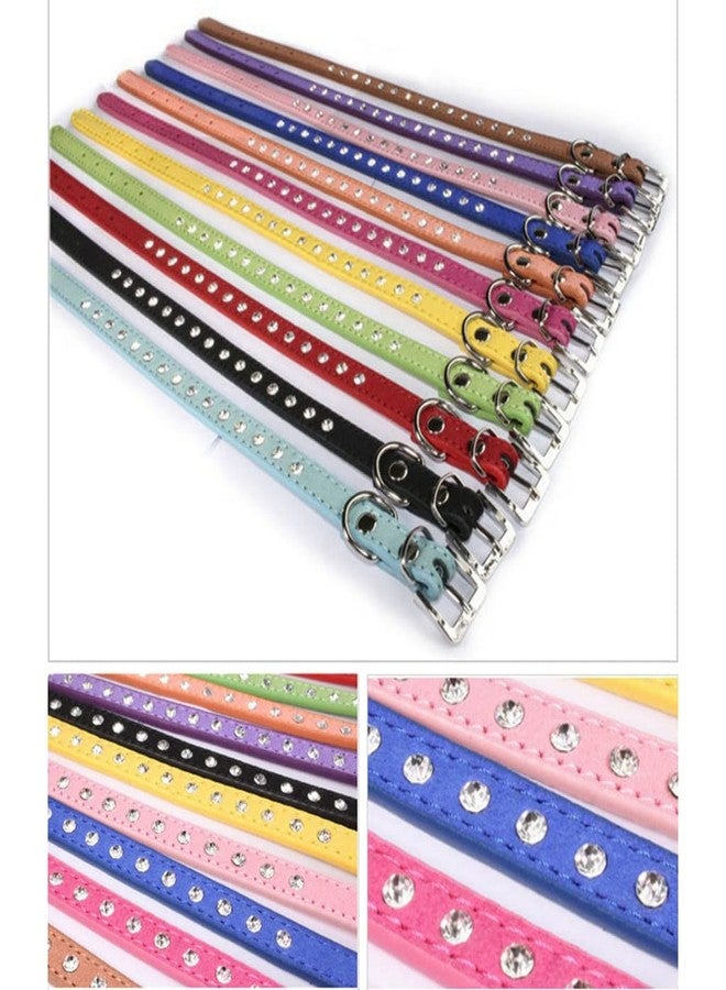 Weimostar XS Dog Collar Bling Puppy Diamond Rhinestone Crystal Cute Little Pet Kitten Collars for Adjustable XSmall Medium Large Breed Girl Boys Female Male Black - Image 4